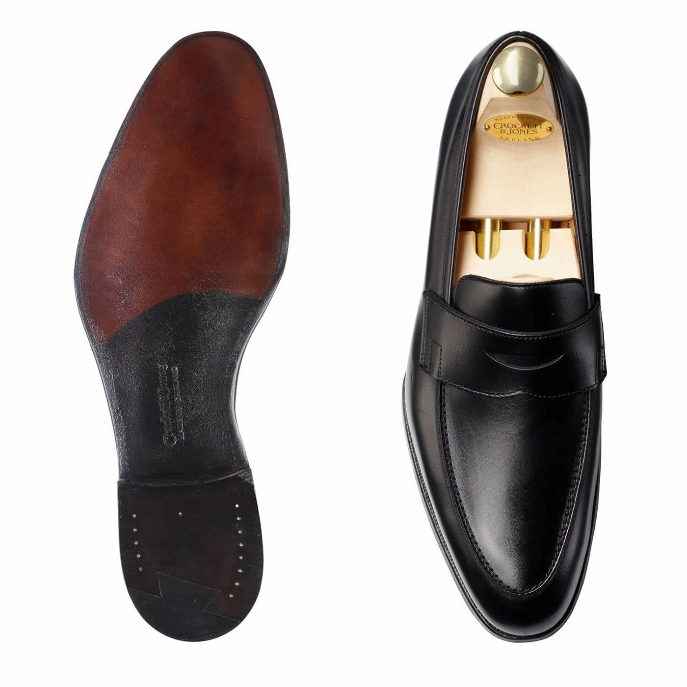 Crawford Black Calf Smooth Step Smooth Walk