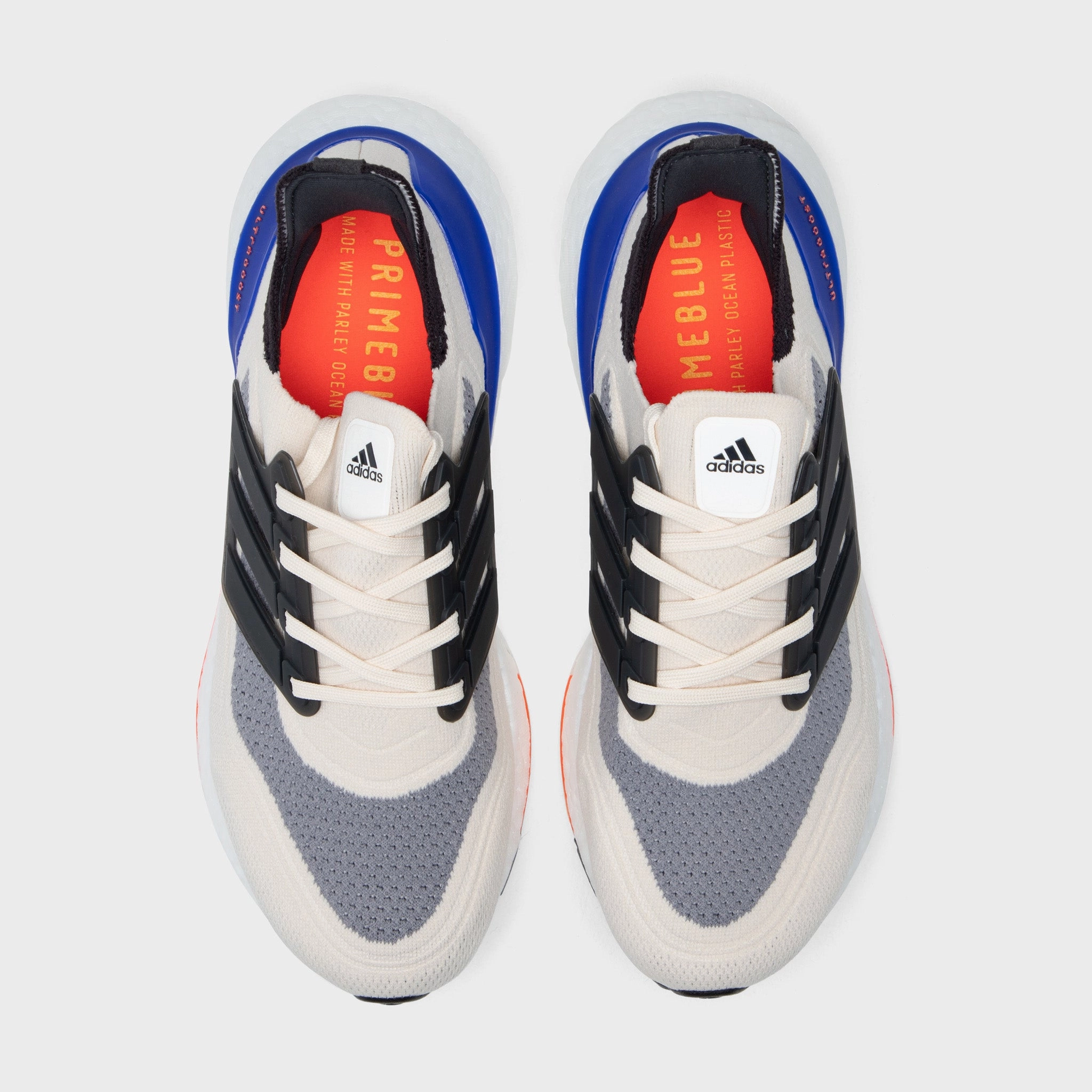 adidas Ultraboost 21 White / Carbon - Solar Red Trail Walk
