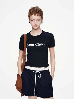 Short Sleeves Knitted T-shirt Casual Essential