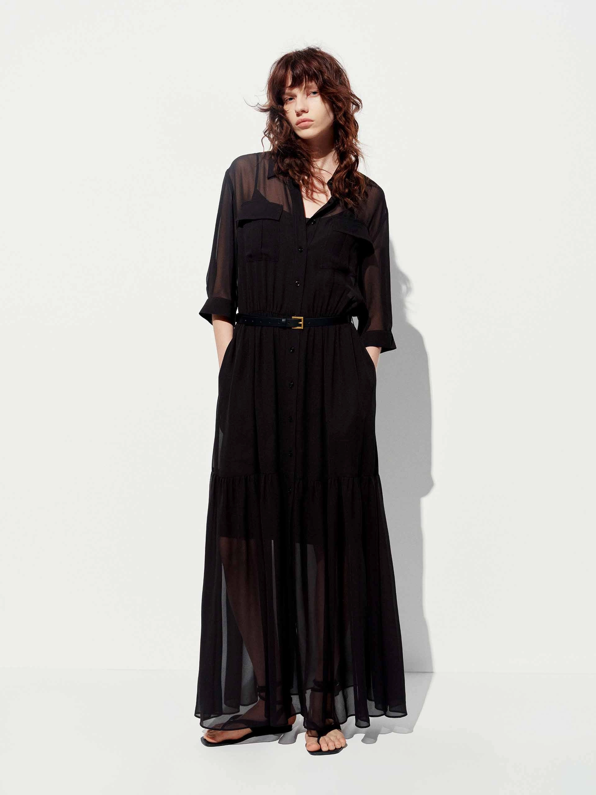 Feminine Look Include Belt Two Piece Dress
