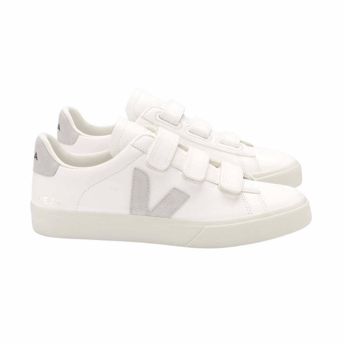 Reflective accents Step Easy Extra White Natural Chromefree Leather Sneakers (women)