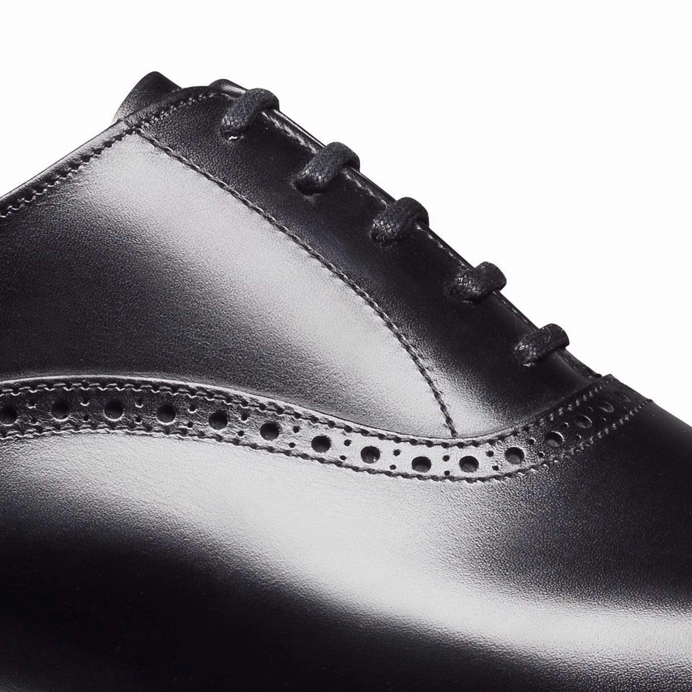 Malton Black Calf Comfortable Heel