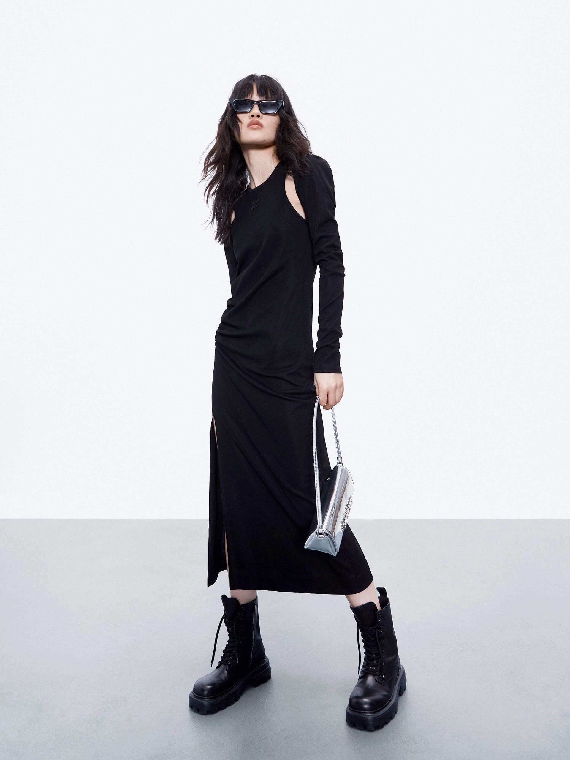 Trendy Wear Pleated Side Bolero Dress