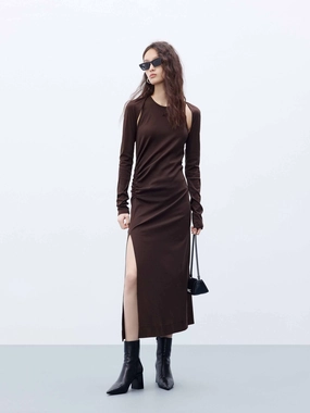 Trend Fit Modern Chic Pleated Side Bolero Dress
