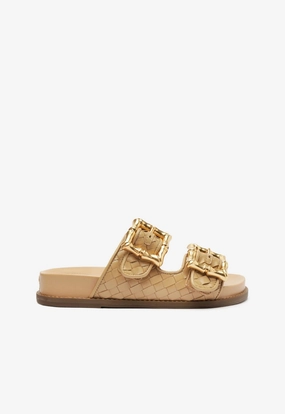 Enola Light Beige Sporty Sandal Chic Look Reinforced Seams