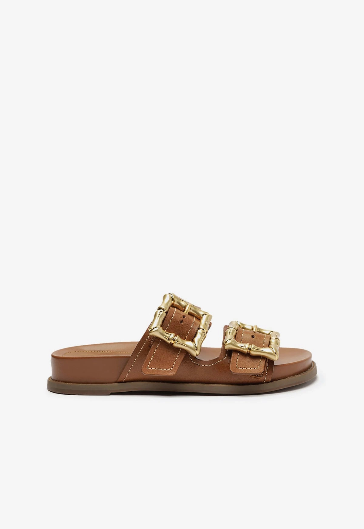 Enola Sporty Leather Sandal Chic Slip-ons