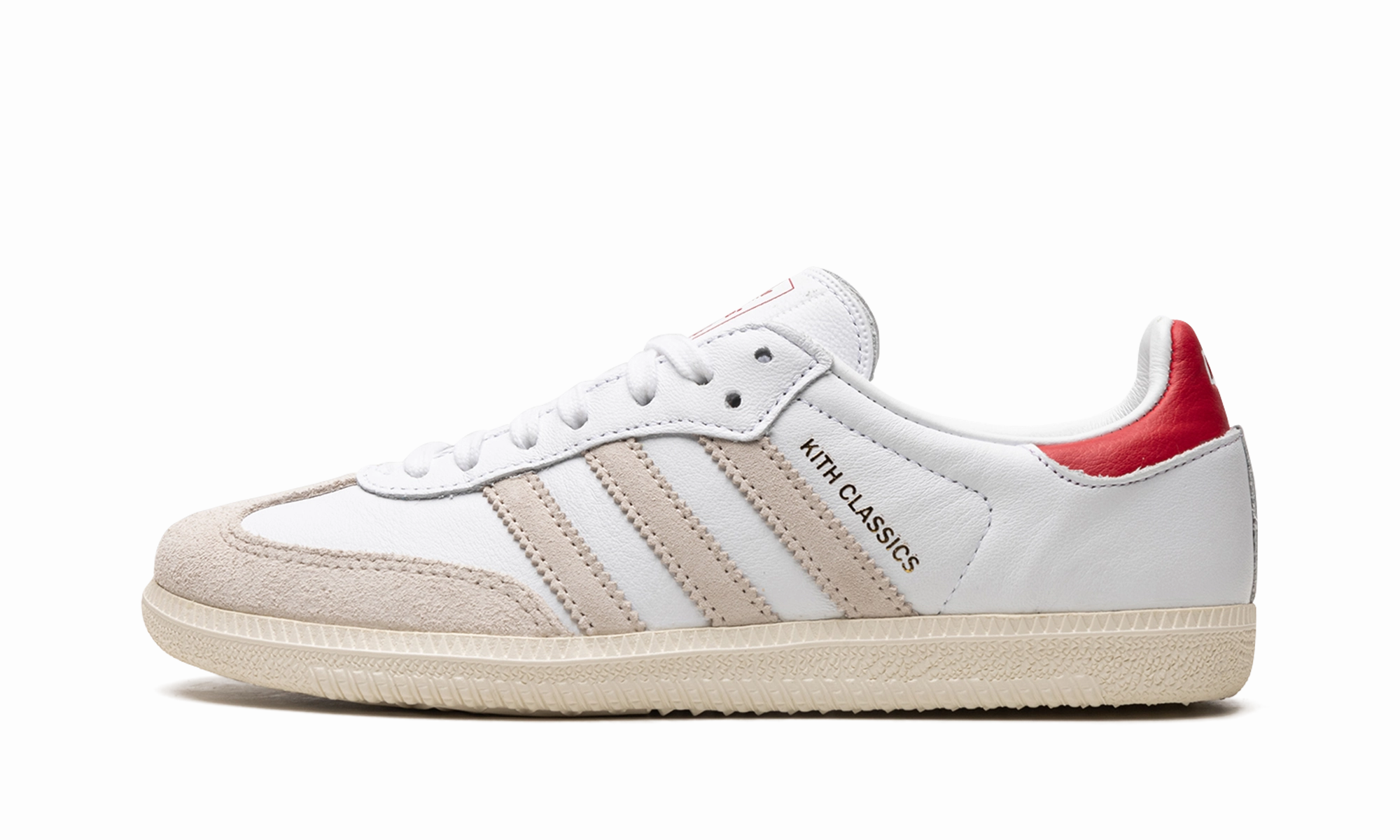 Tide Jog Breathable Material Samba Kith "Kith Classics Program White Red"