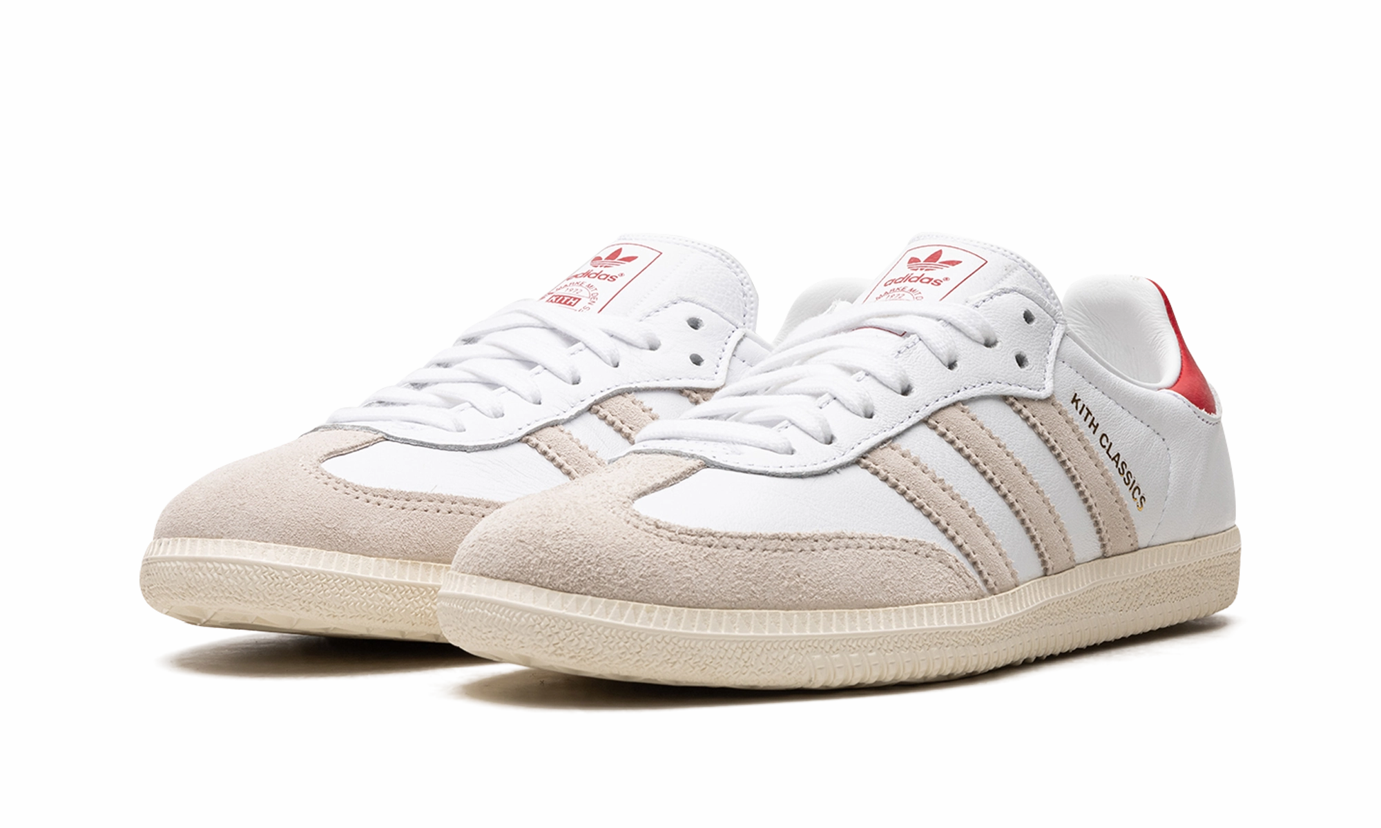 Slip Proof Fresh Appeal Samba Kith "Kith Classics Program White Red"