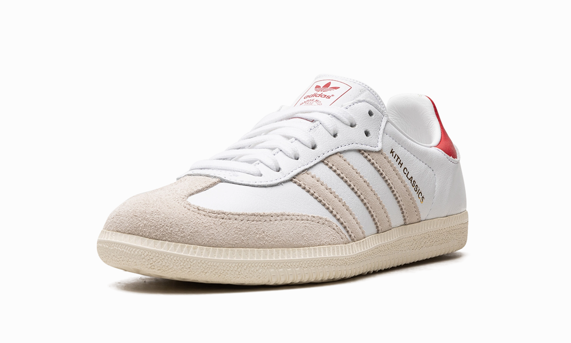 Samba Kith "Kith Classics Program White Red" Balanced Fit Stripe Mood