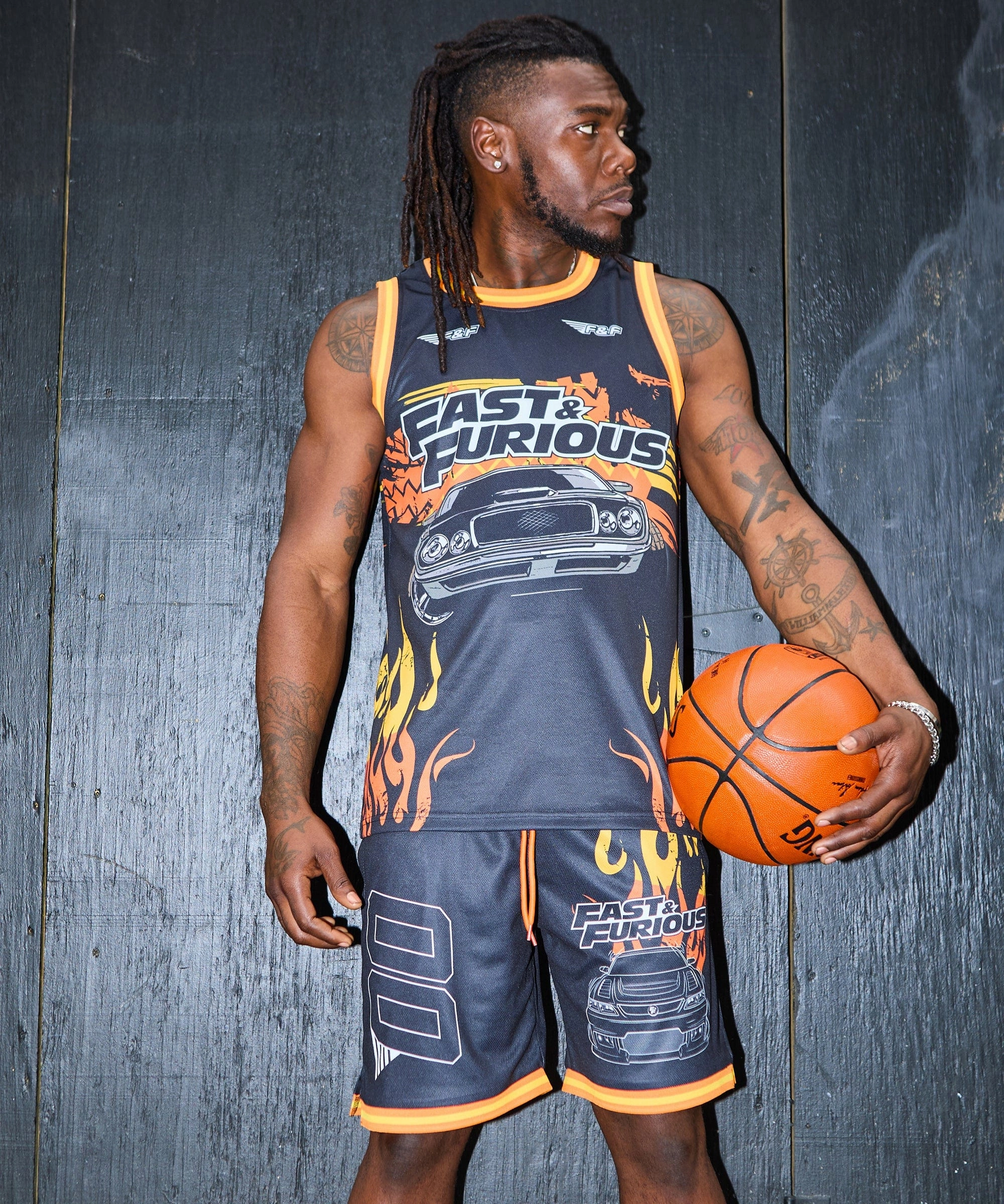 Fast & Furious Basketball Jersey - Black NonChafeCollarTech
