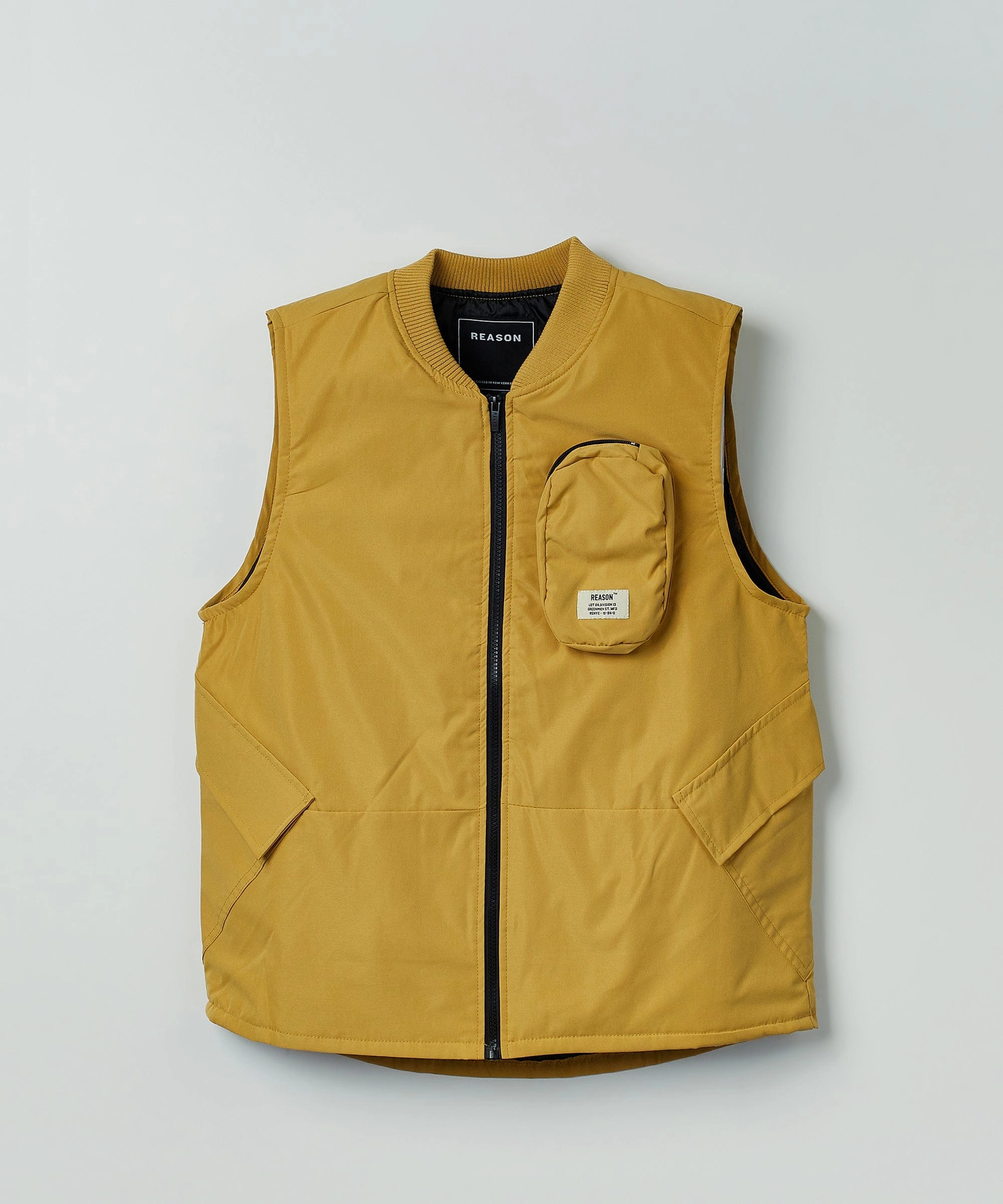 Bader Cotton Twill Color Block Utility Vest - Tan Glove Friendly Cuff Design Workday Ready