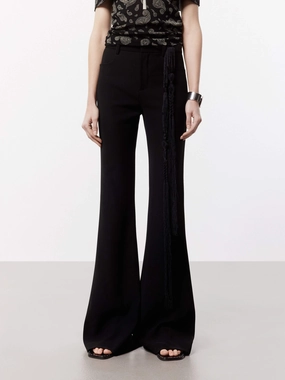 Anti Chafe Lining Cropped hem Full Length Flared Pants