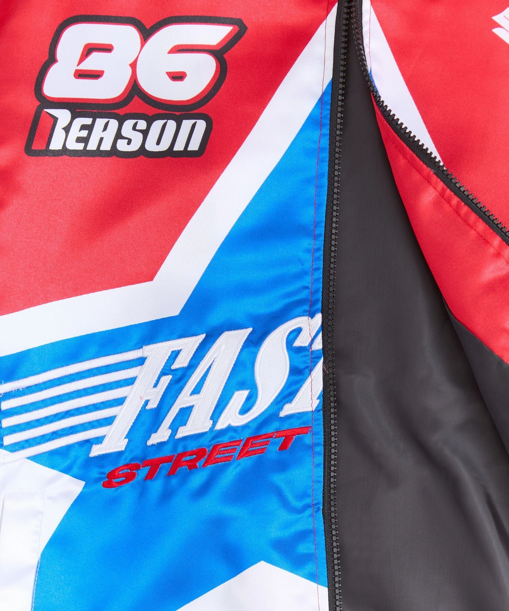 Fast Life Racing Jacket Light Reflective Zippers