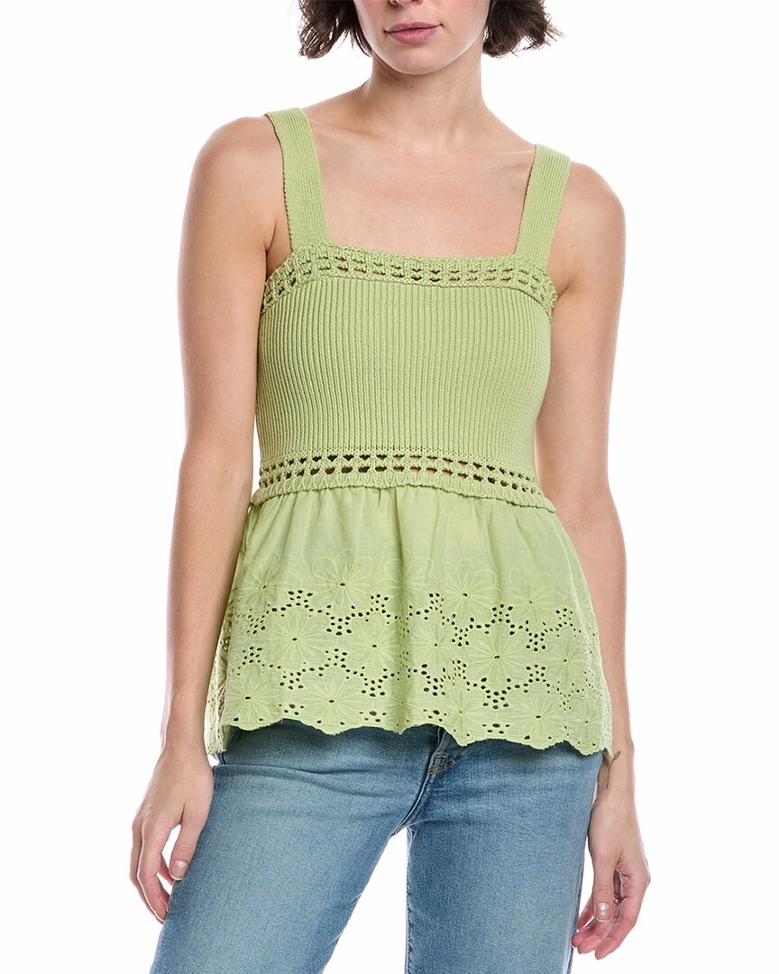 Low Maintenance Care Fashion-Forward Look FATE Sweater Peplum Tank