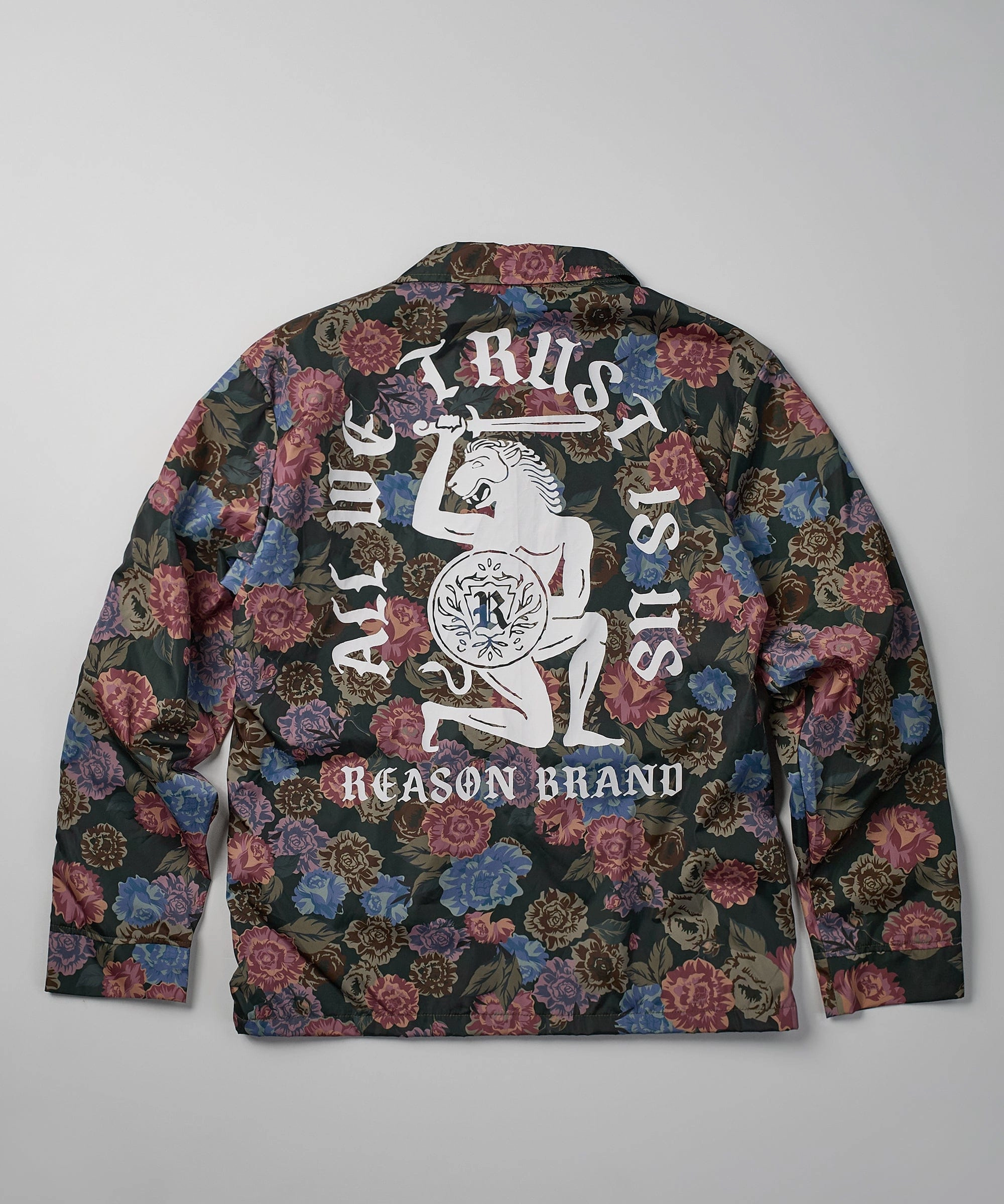 Reversible Layer Fearless Tape Trip Nylon Allover Print Jacket