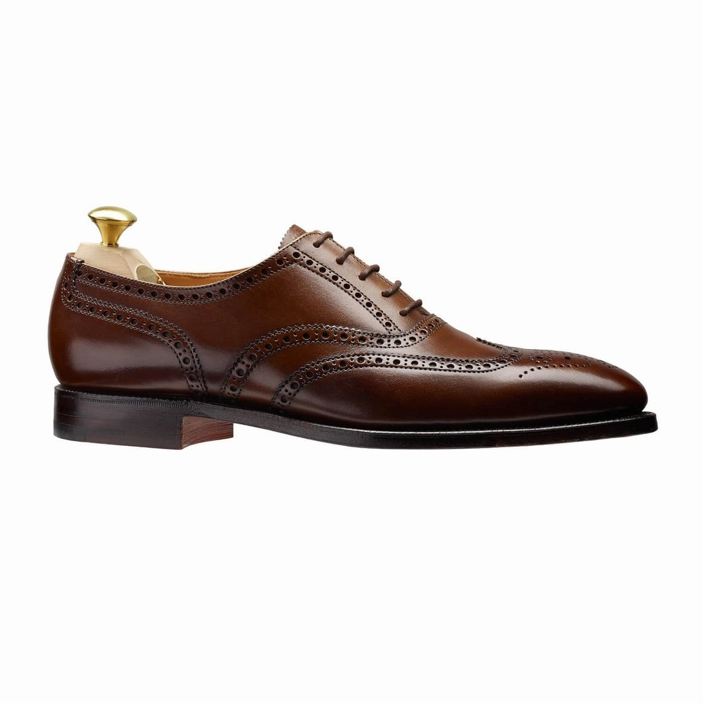Finsbury Dark Brown Burnished Calf Shine Finish Oxfords