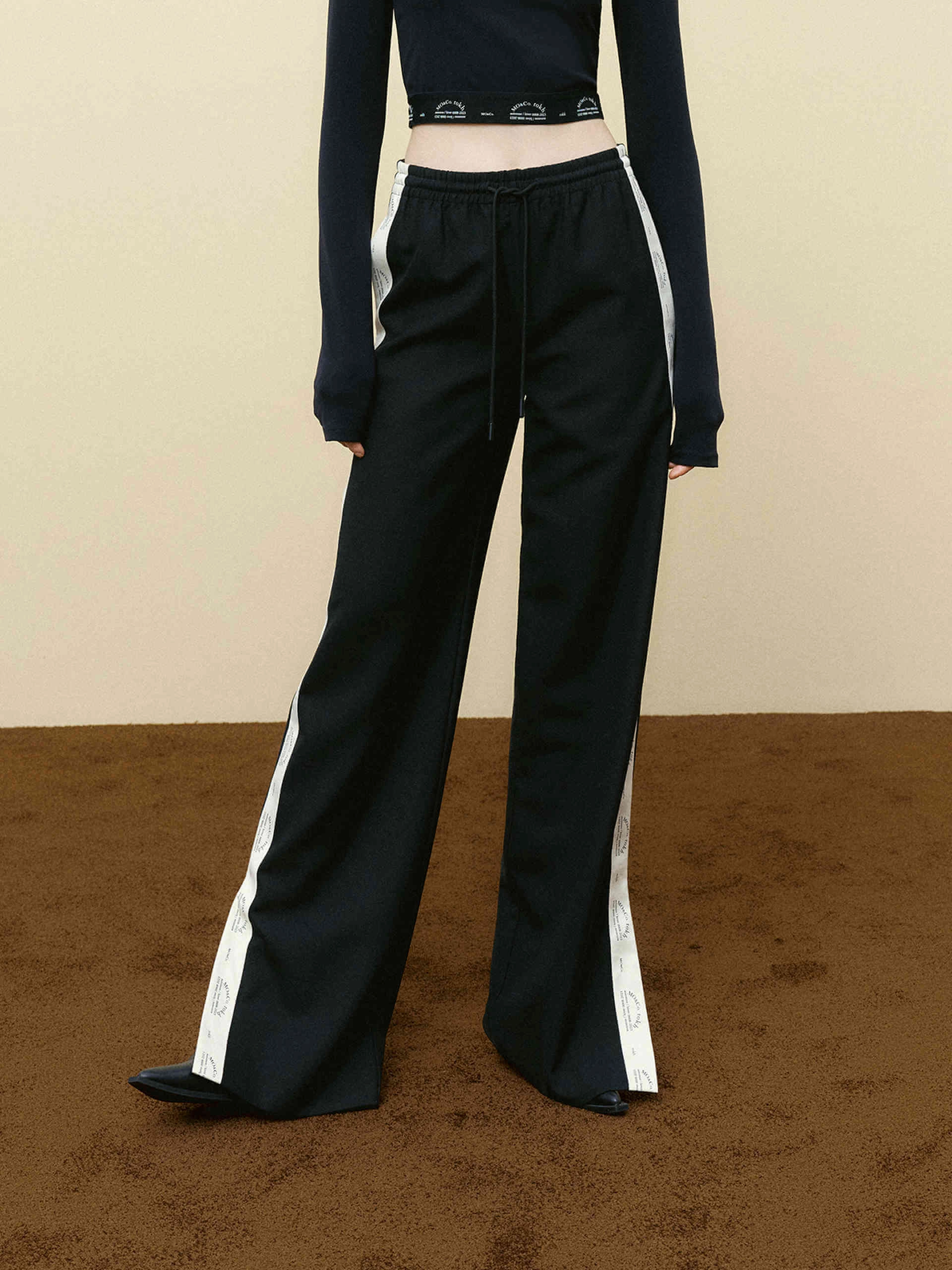 Flattering Look Layer-Friendly Fit Split Hem Flared Pants