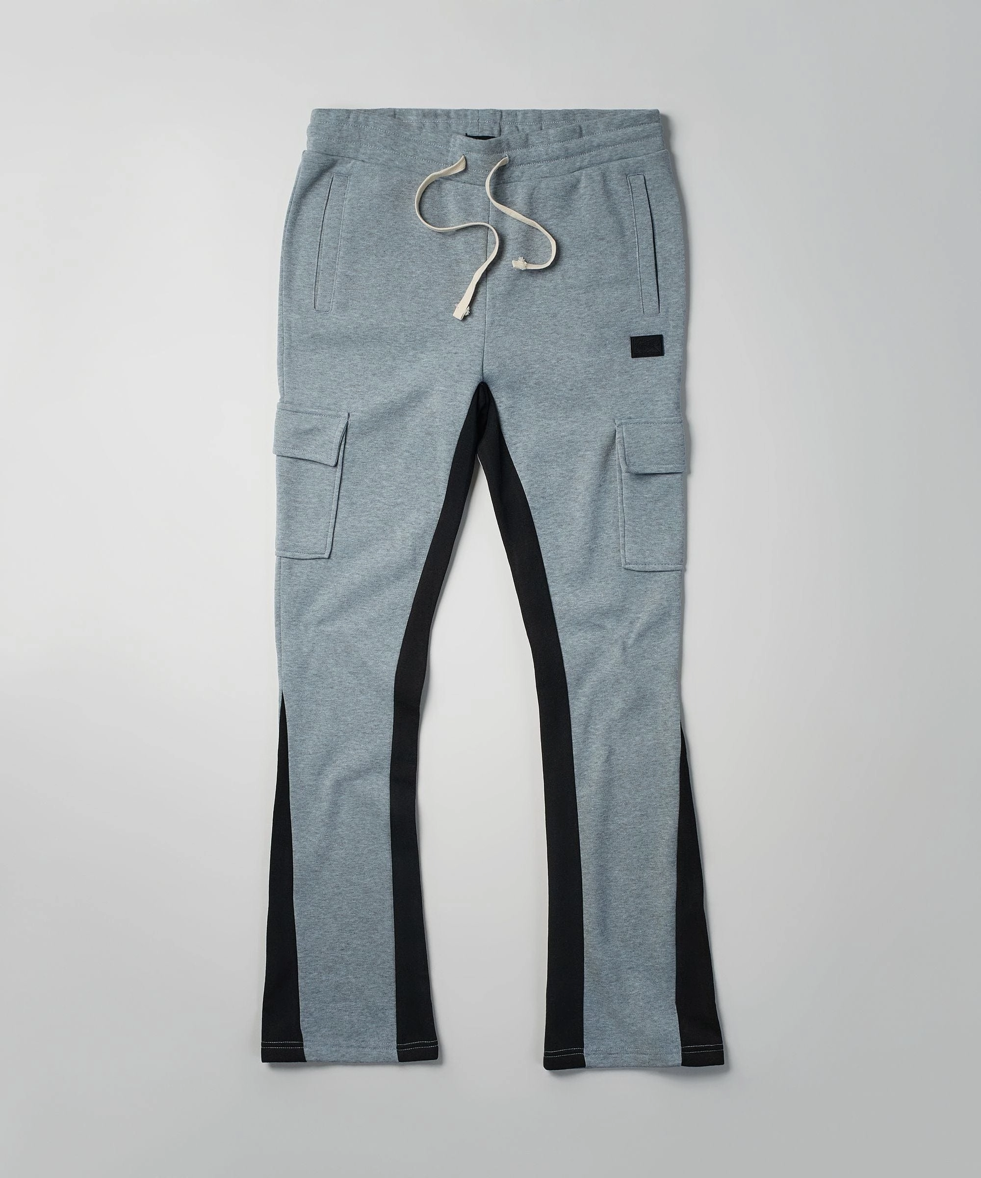 Classic Elegance Flare Fleece Sweatpants - Grey