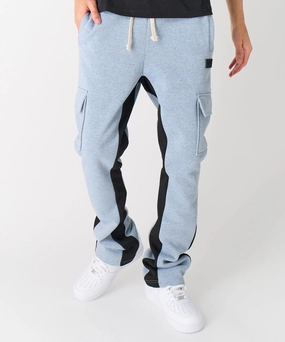 Perfect Fit Wear Casual Design Flare Fleece Sweatpants - Grey