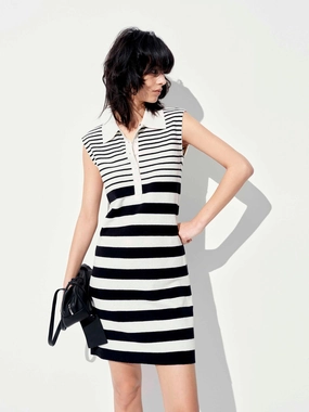 Field Fresh Perfectly Styled Cotton Blend Striped Dress