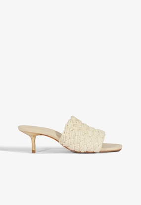 Tiana Mid Raffia Sandal Foam Comfort