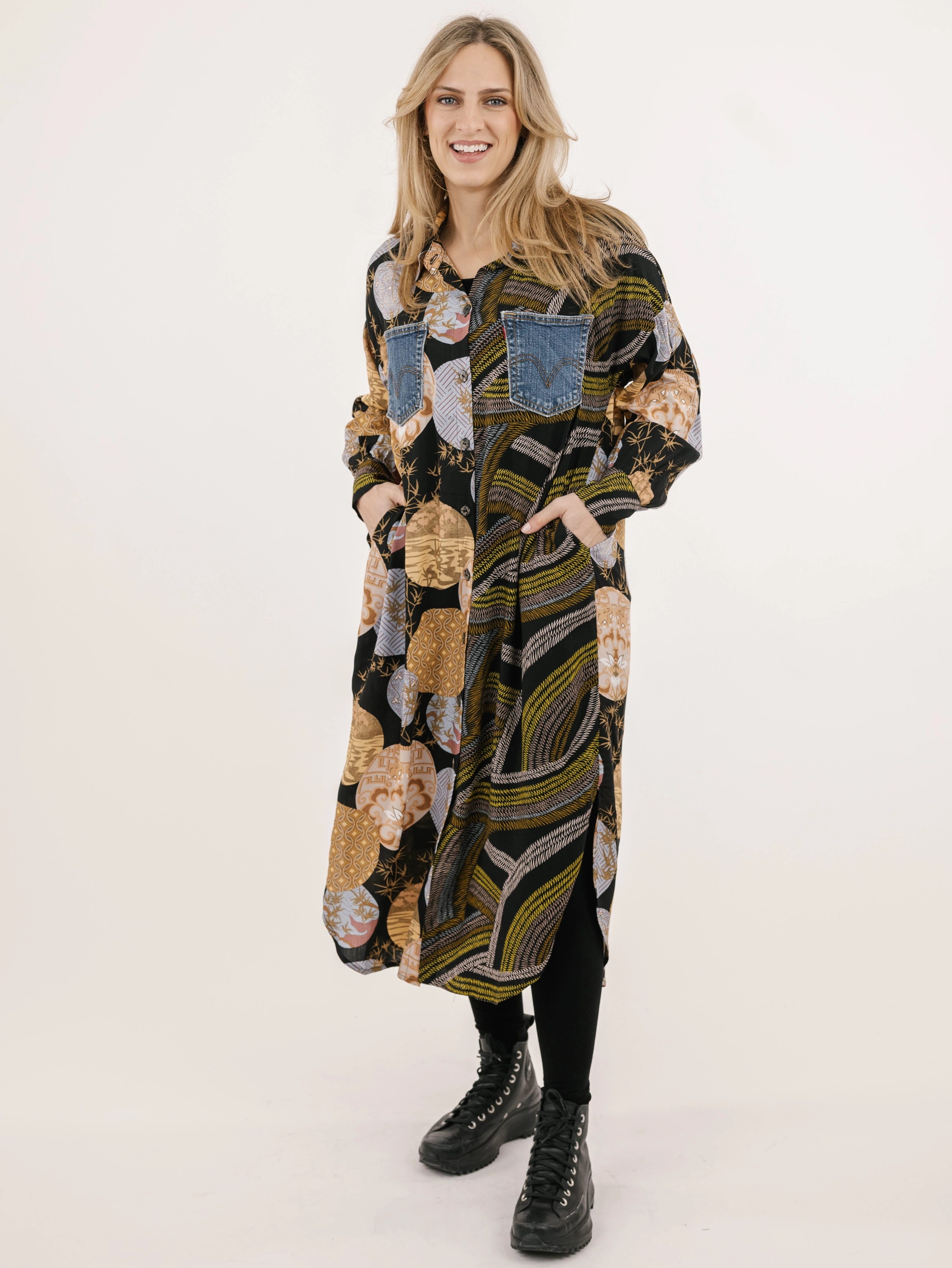 Davina Shirt Dress Reinforced Hems