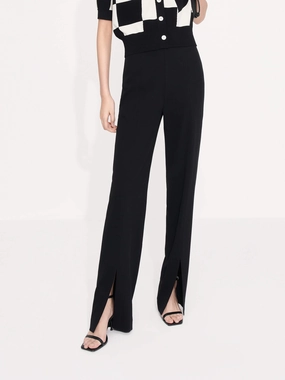 Quick Dry Fit Tailored Straight Slit Pants