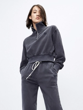 Cotton Half Zip Sweatshirt Cool and Breezy