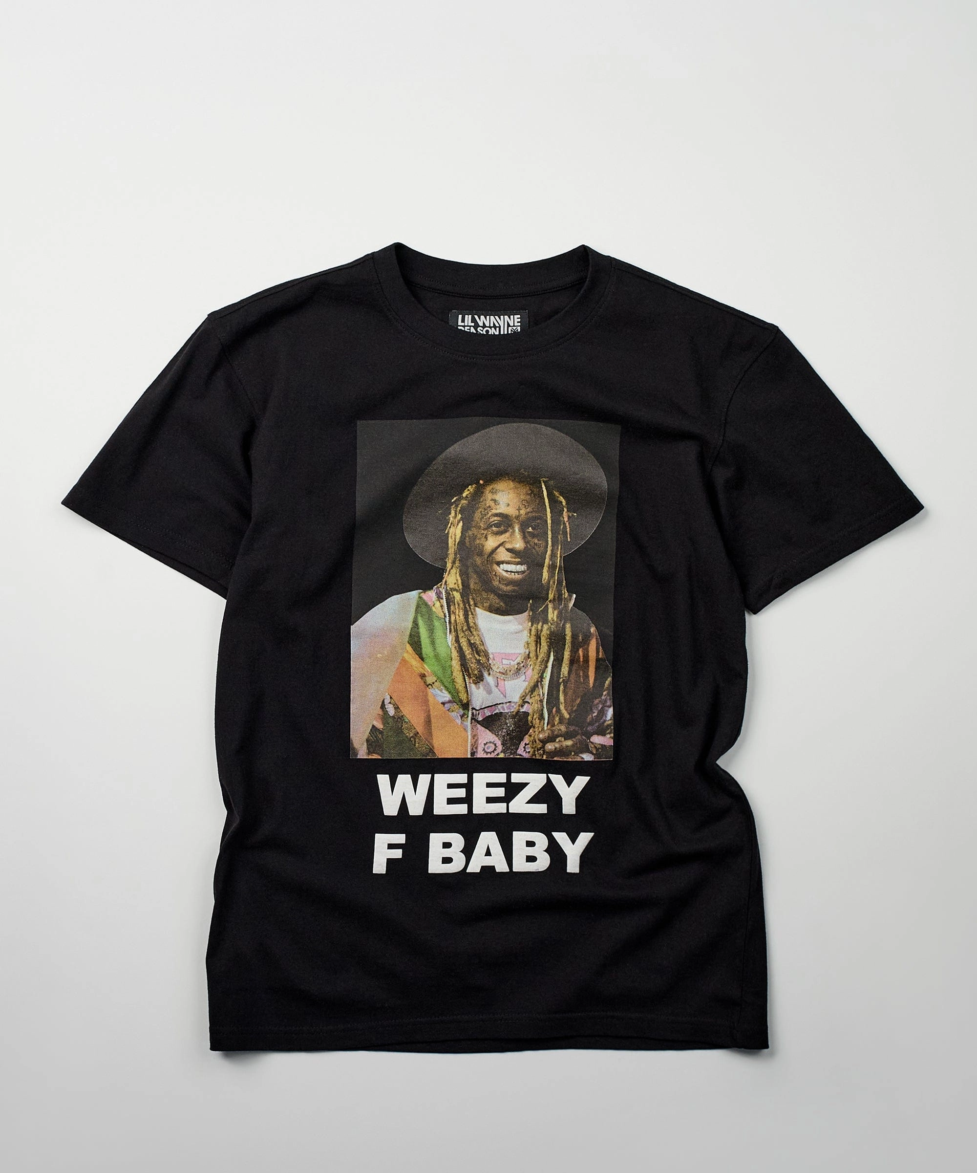 Stain Repellent Coating Winter Hoodie Lil Wayne Weezy F Baby Photo Short Sleeve Tee - Black