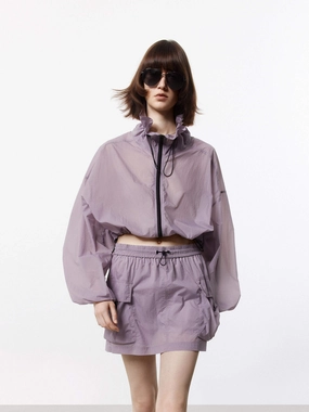 Lightweight Cropped Jacket Breathable Tank