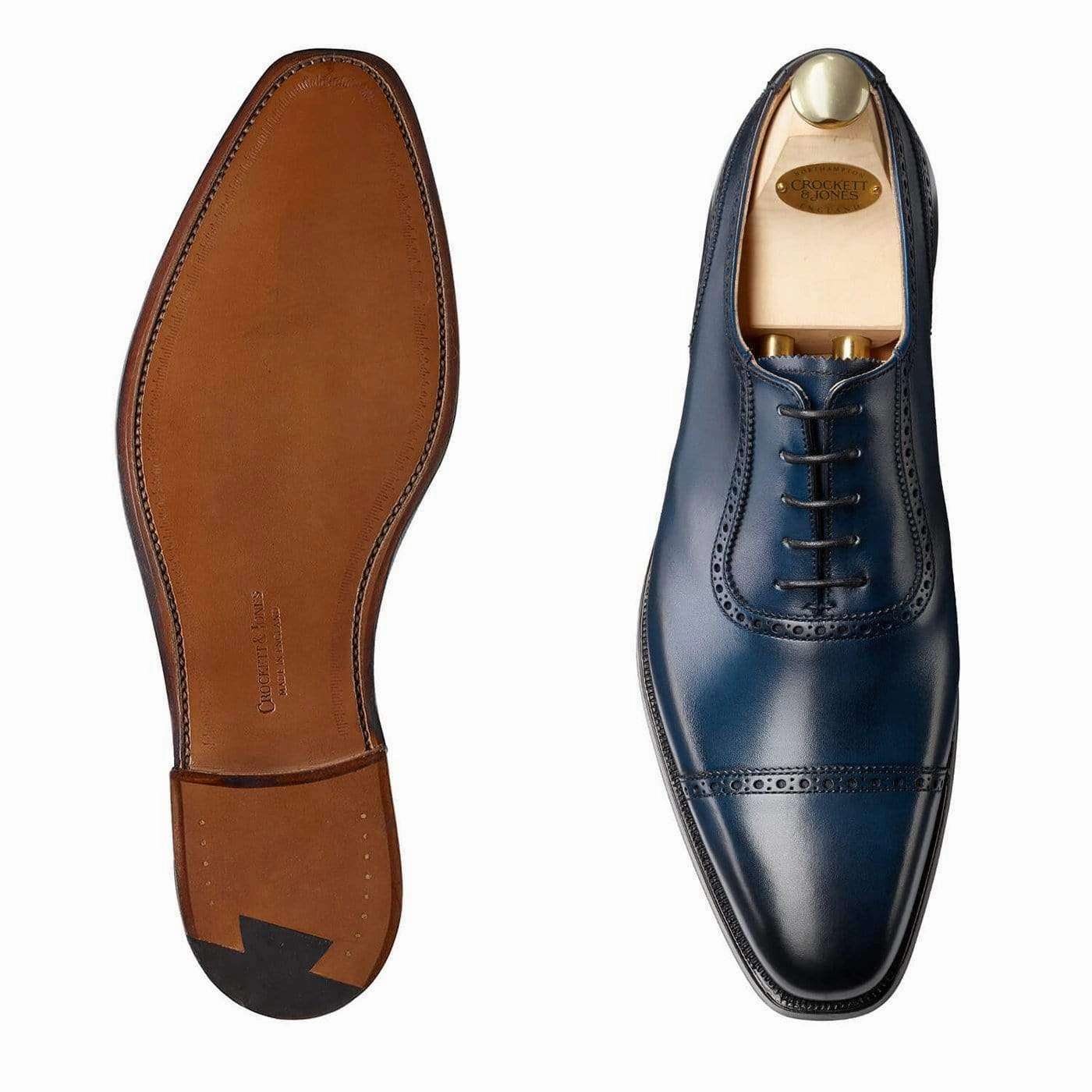 Westbourne Blue Burnished Calf Comfortable Walk.