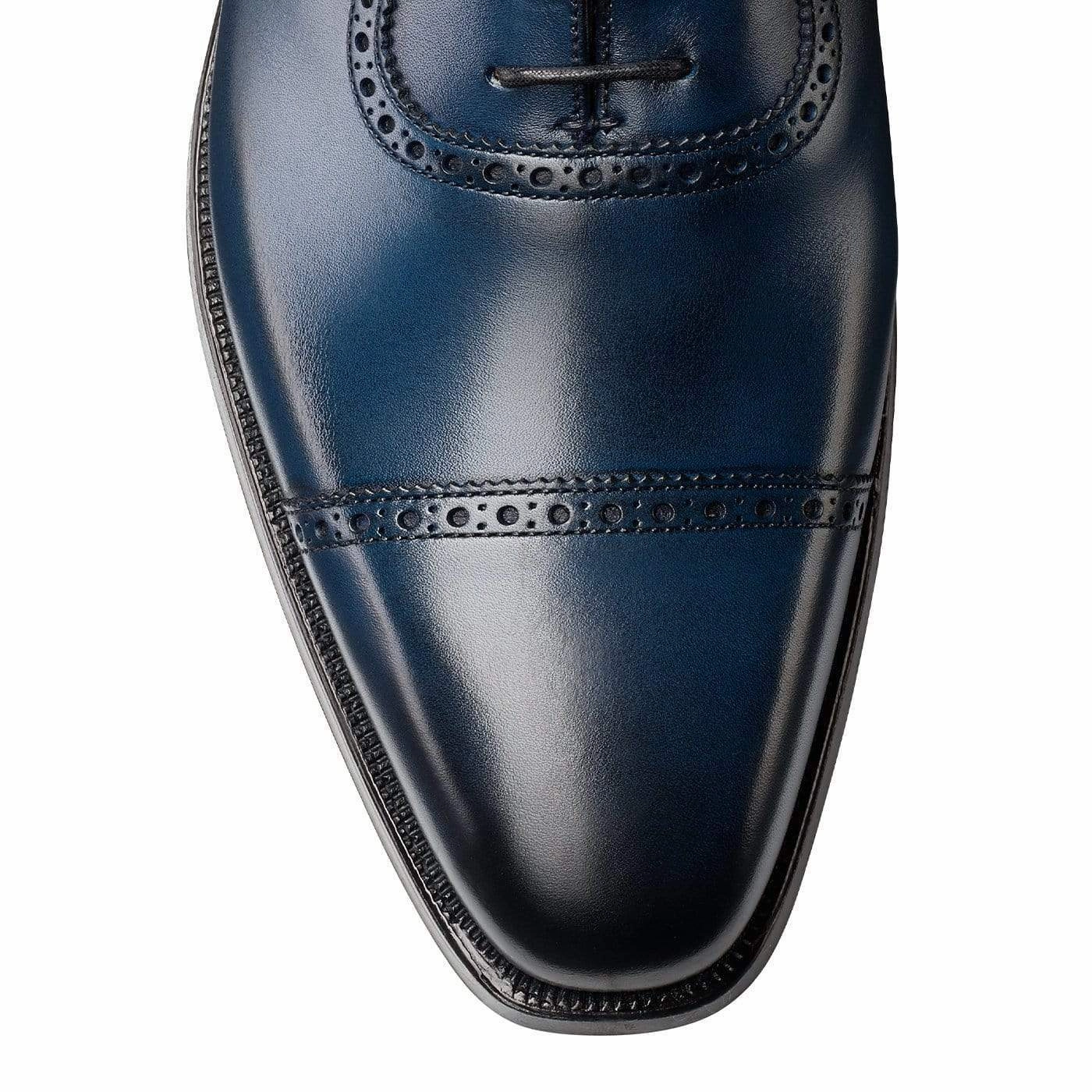Westbourne Blue Burnished Calf Leather Style Daily Look