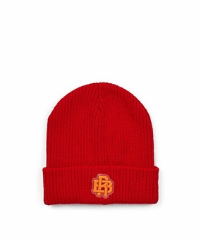 Roll Up Sleeve Design RB Series Beanie - Red