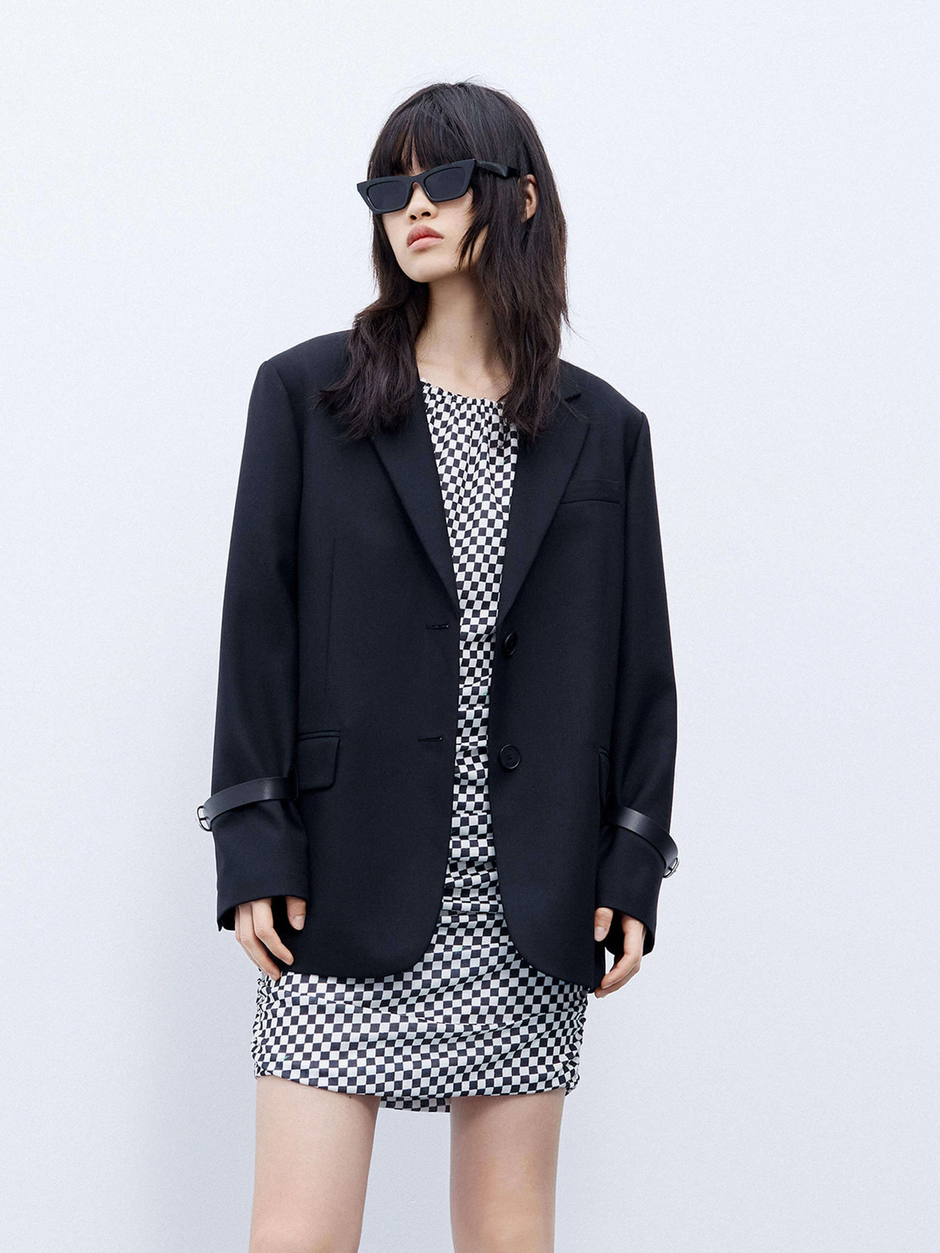 Tailored Wool Blend Blazer Everyday Comfort Fit