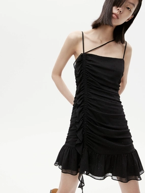 Tailored Fit Pleated Detail Cami Dress