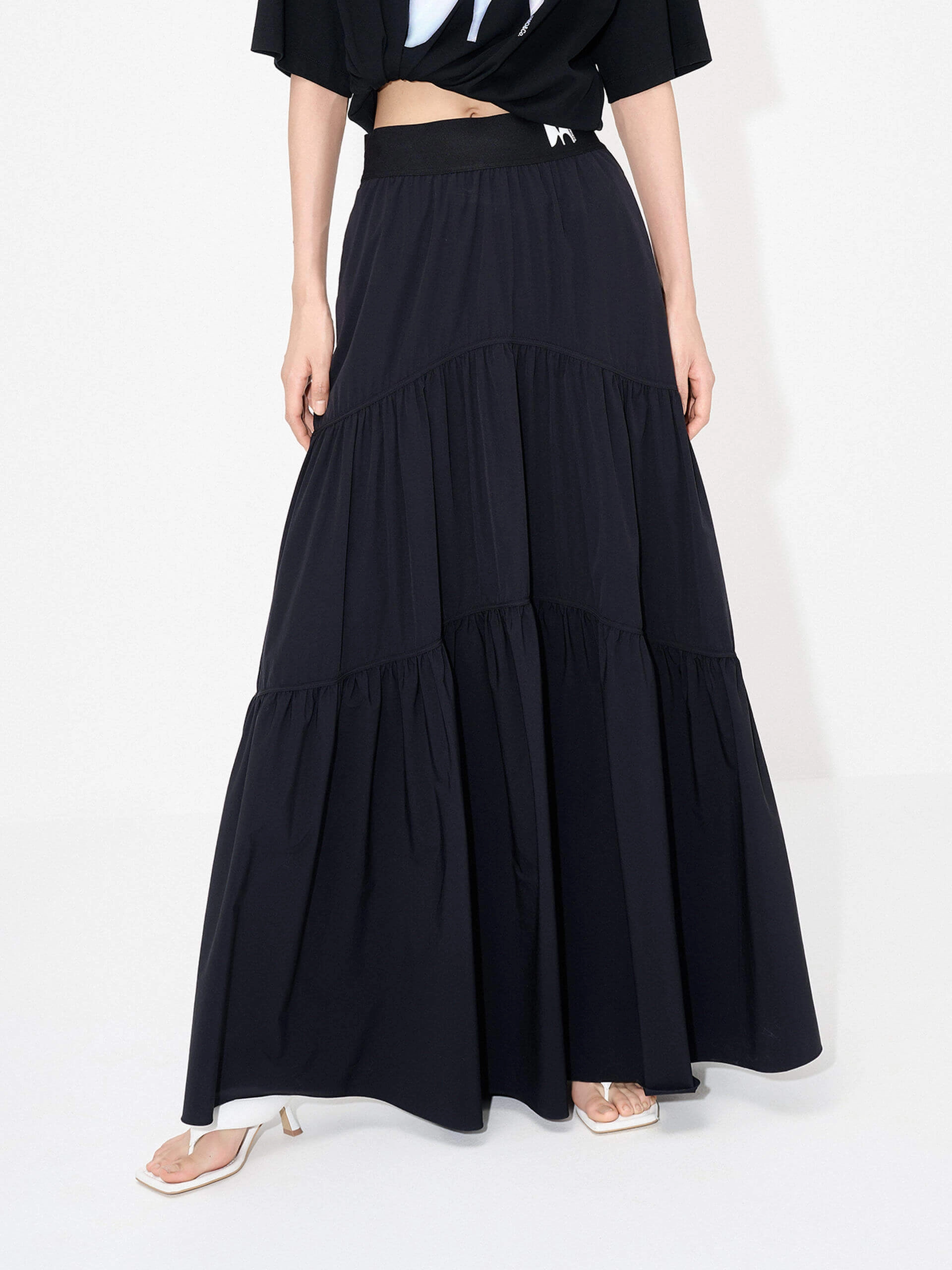 Utility pocket Flowy Maxi Skirt