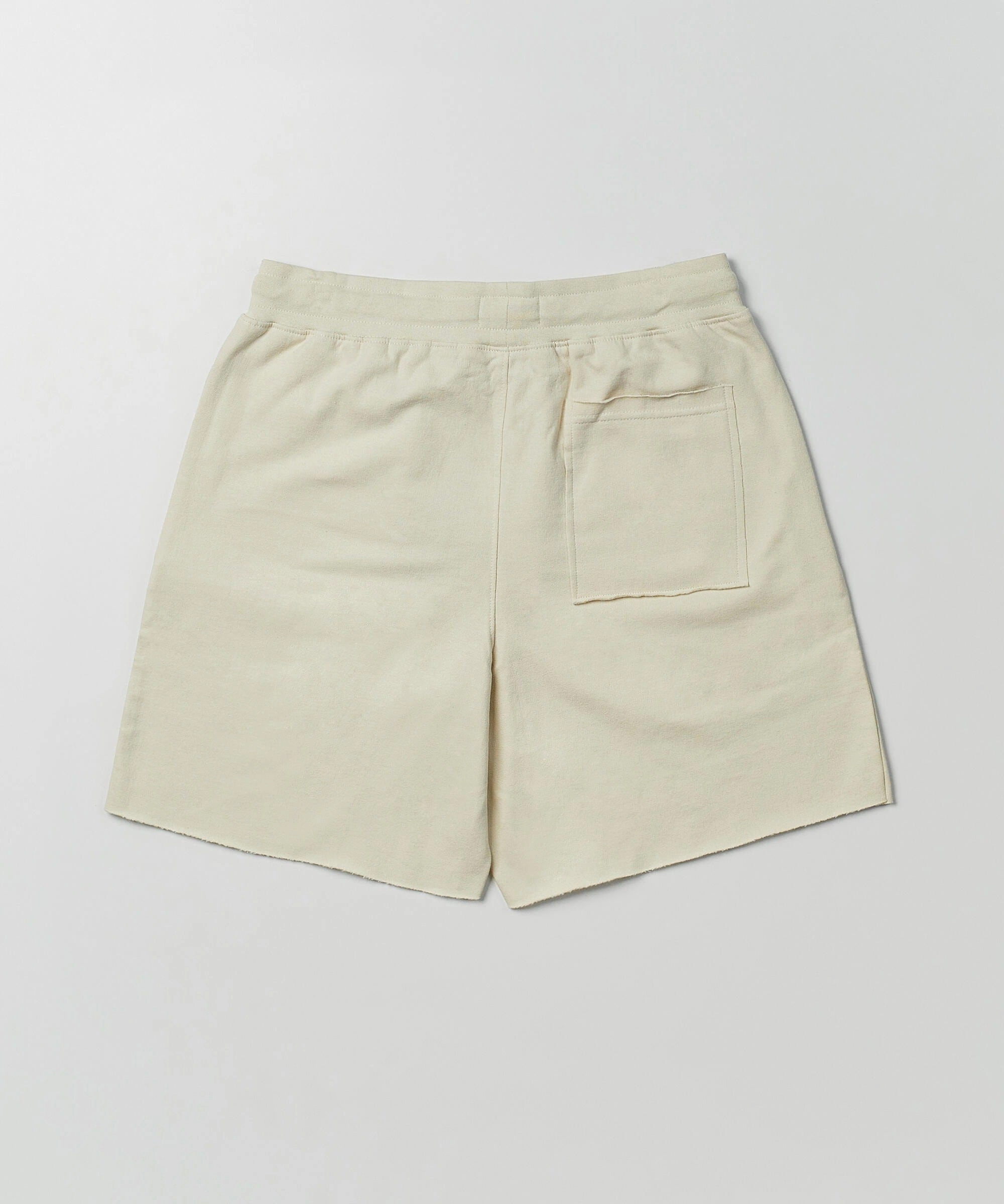Dodge '96 Shorts - Cream Reflective Trim Rolled Hem Detailing