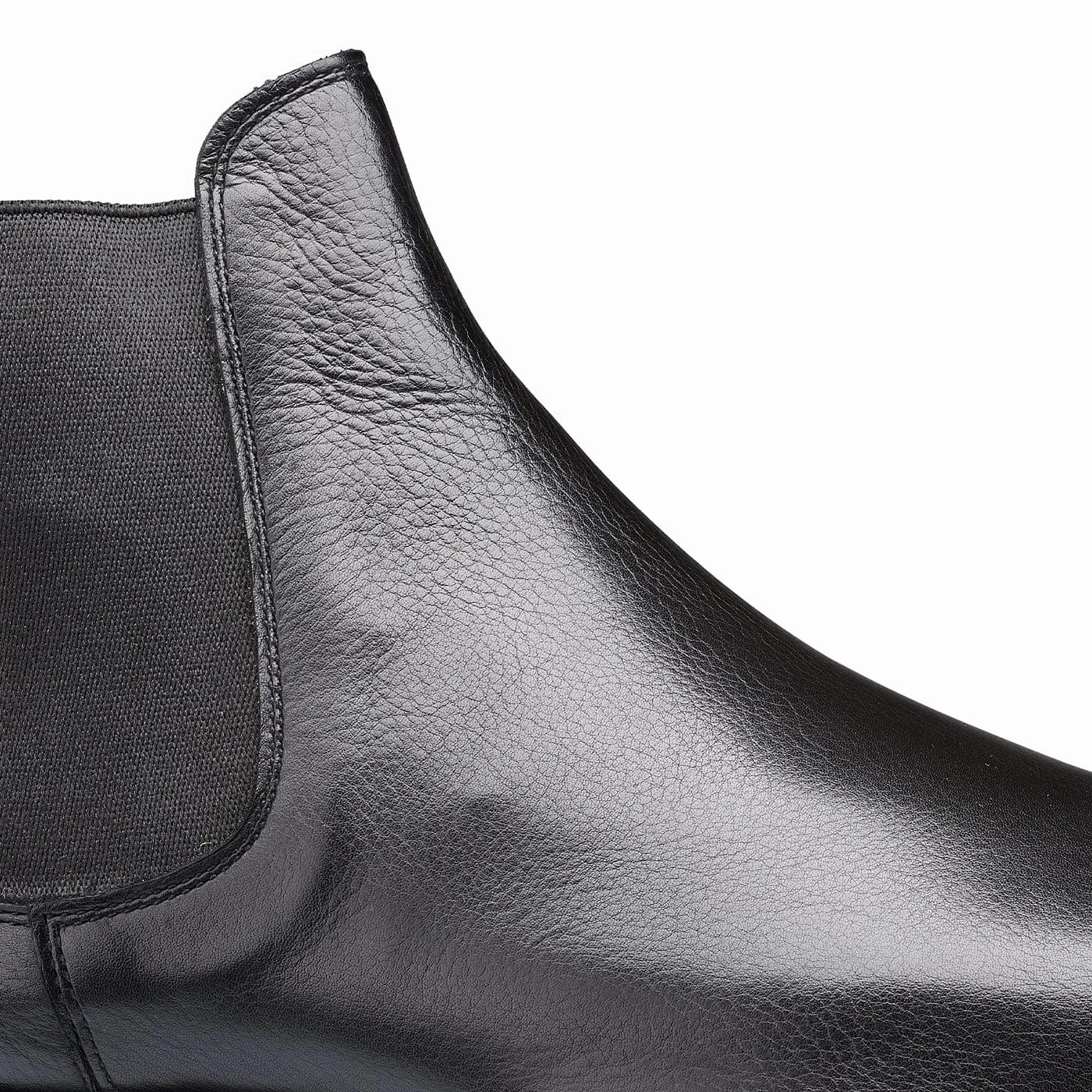 Non-Slip Grip Chelsea 5 Black Milled Calf