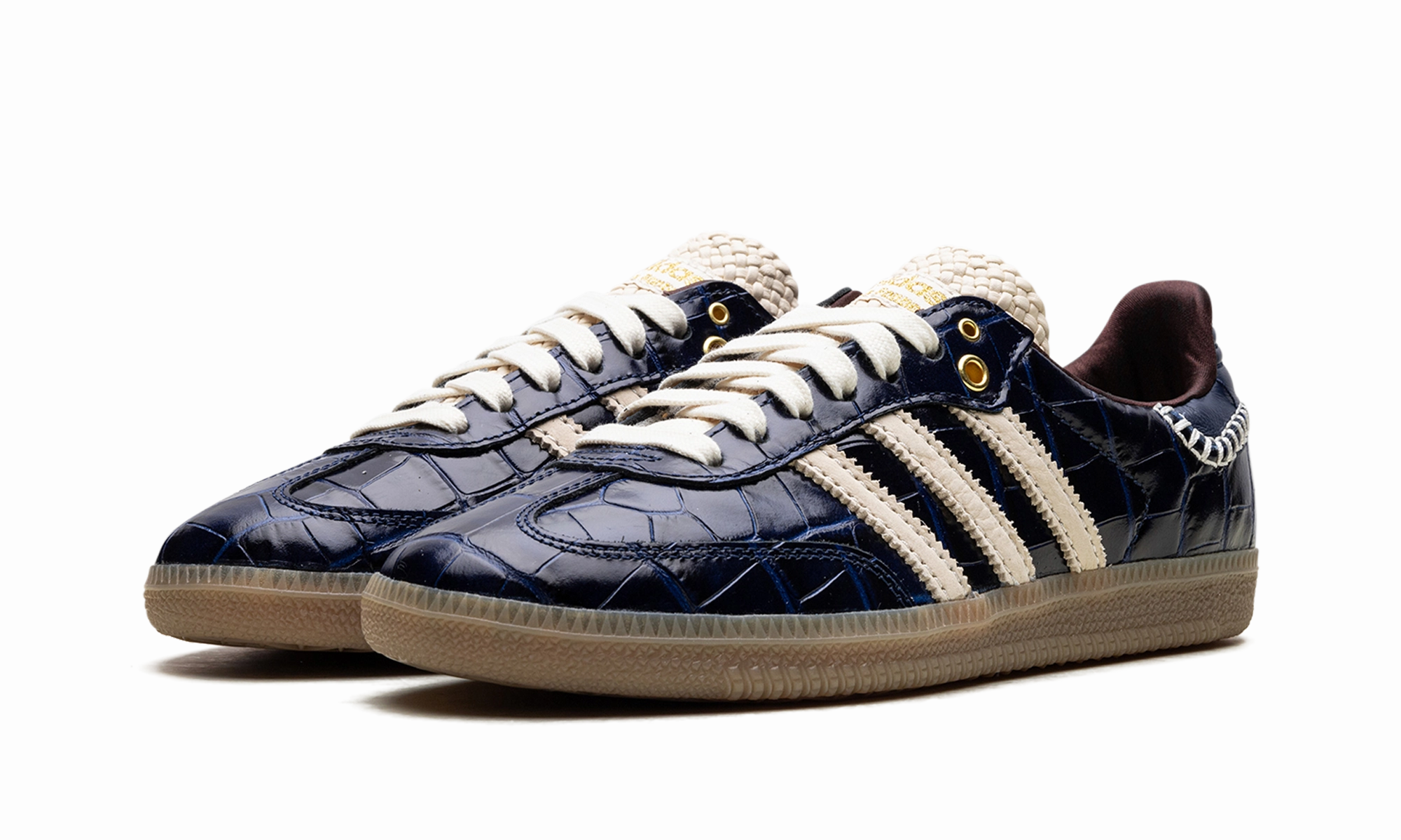 Samba OG "Wales Bonner - Navy Croc" Quick Action Creek Walk