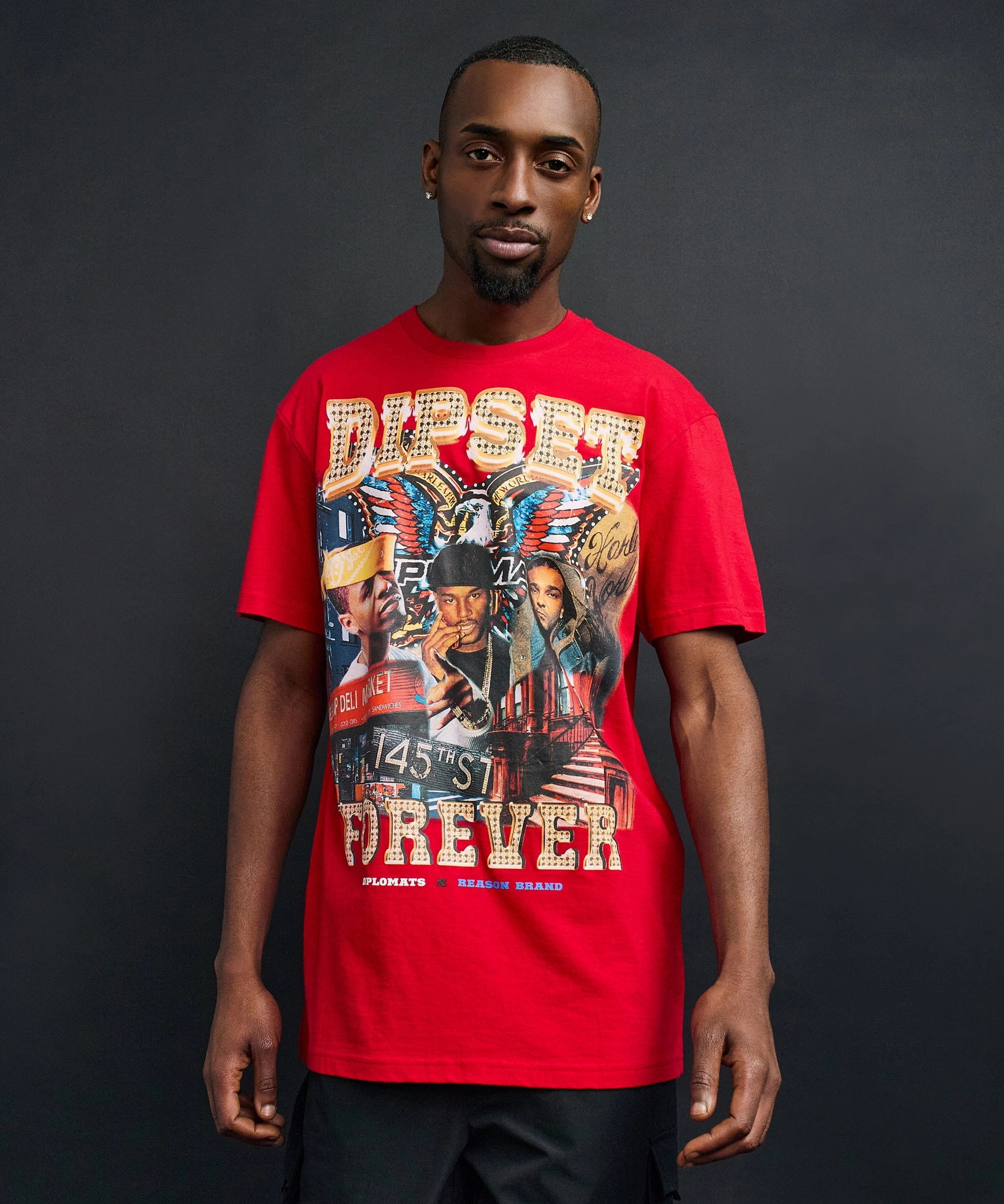 Forever Short Sleeve Tee - Red Casual Button-Down BreathableMoistureBarrier
