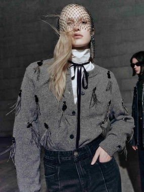 Soft Yak Knitted Cardigan FadeResistant Finish Adjustable drawstring