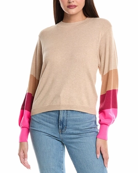 Ventilated Underarm Comfy Warmth WISPR Star Back Silk-Blend Sweater