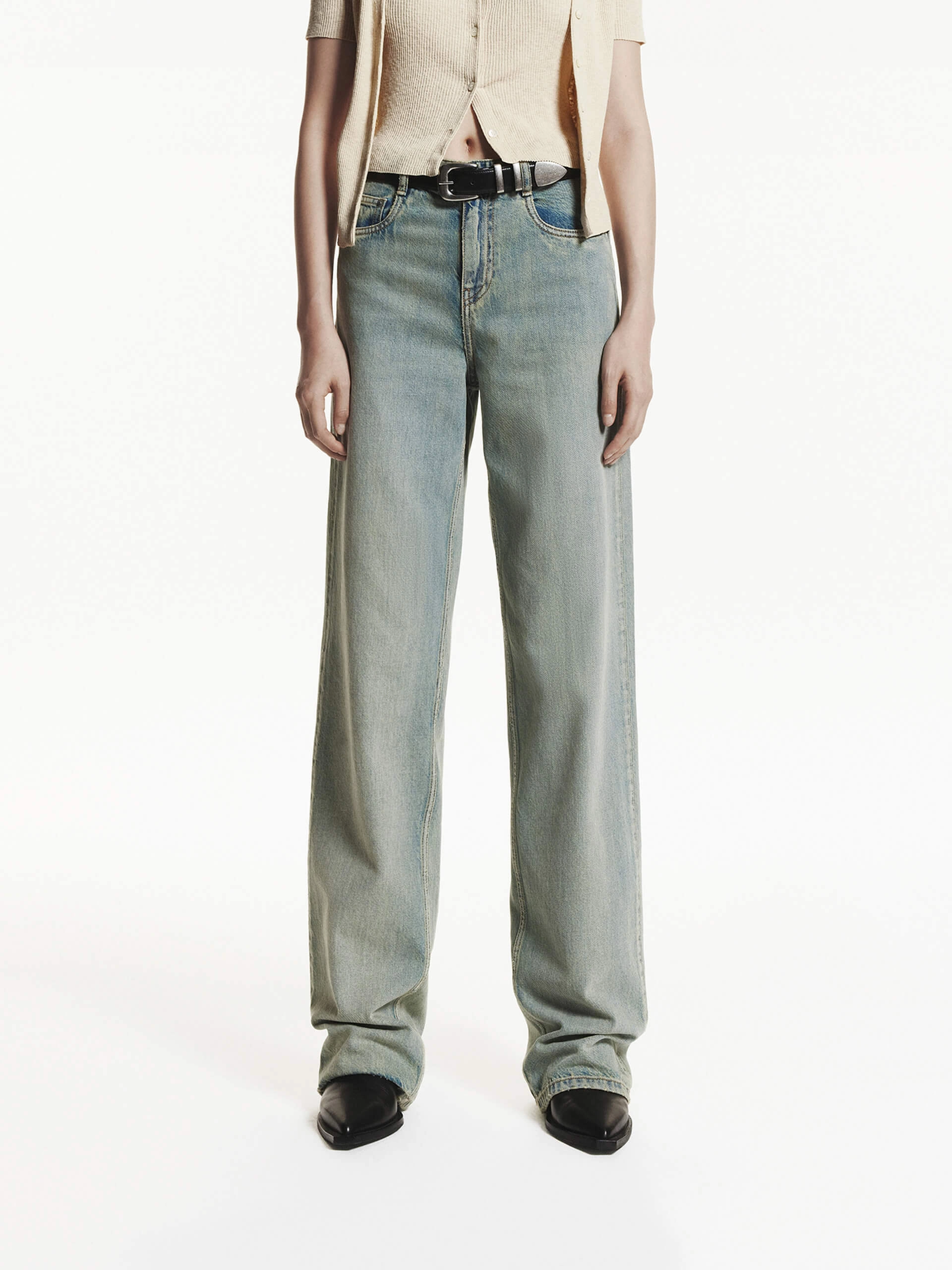 Straight Leg Vintage Jeans Street Appeal Casual Street