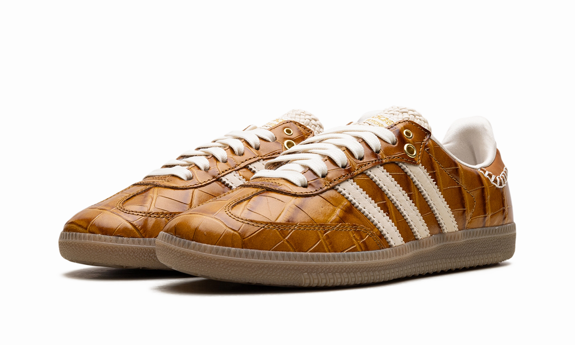 Samba OG "Wales Bonner - Brown Croc" Orthotic Friendly Design Harbor Jog