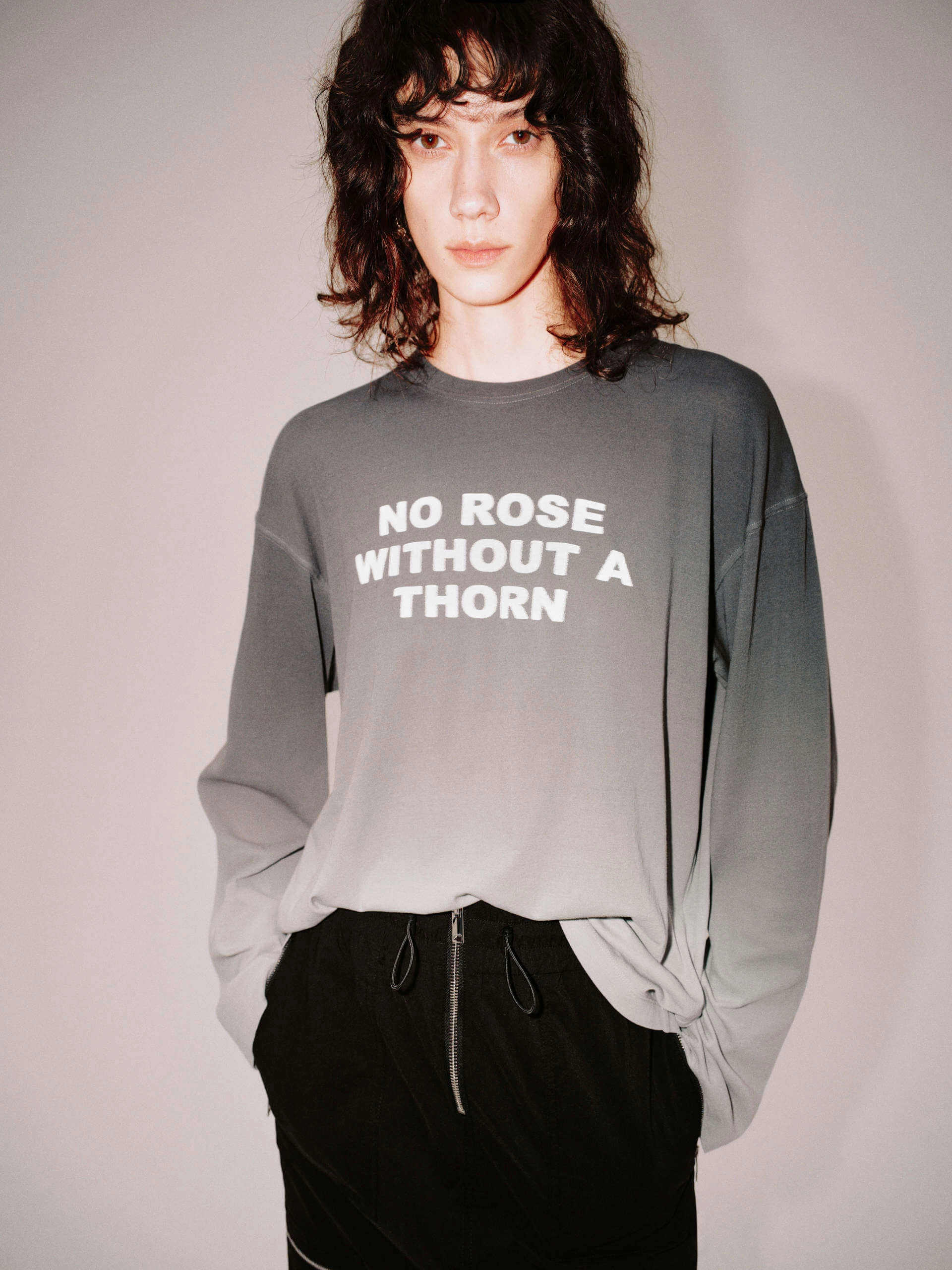 Long Sleeve Letter T-shirt Lightweight Material