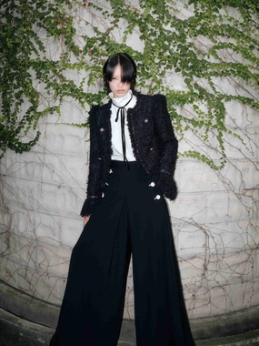 PerimeterStructuralBoning Fringed Detail Tweed Jacket