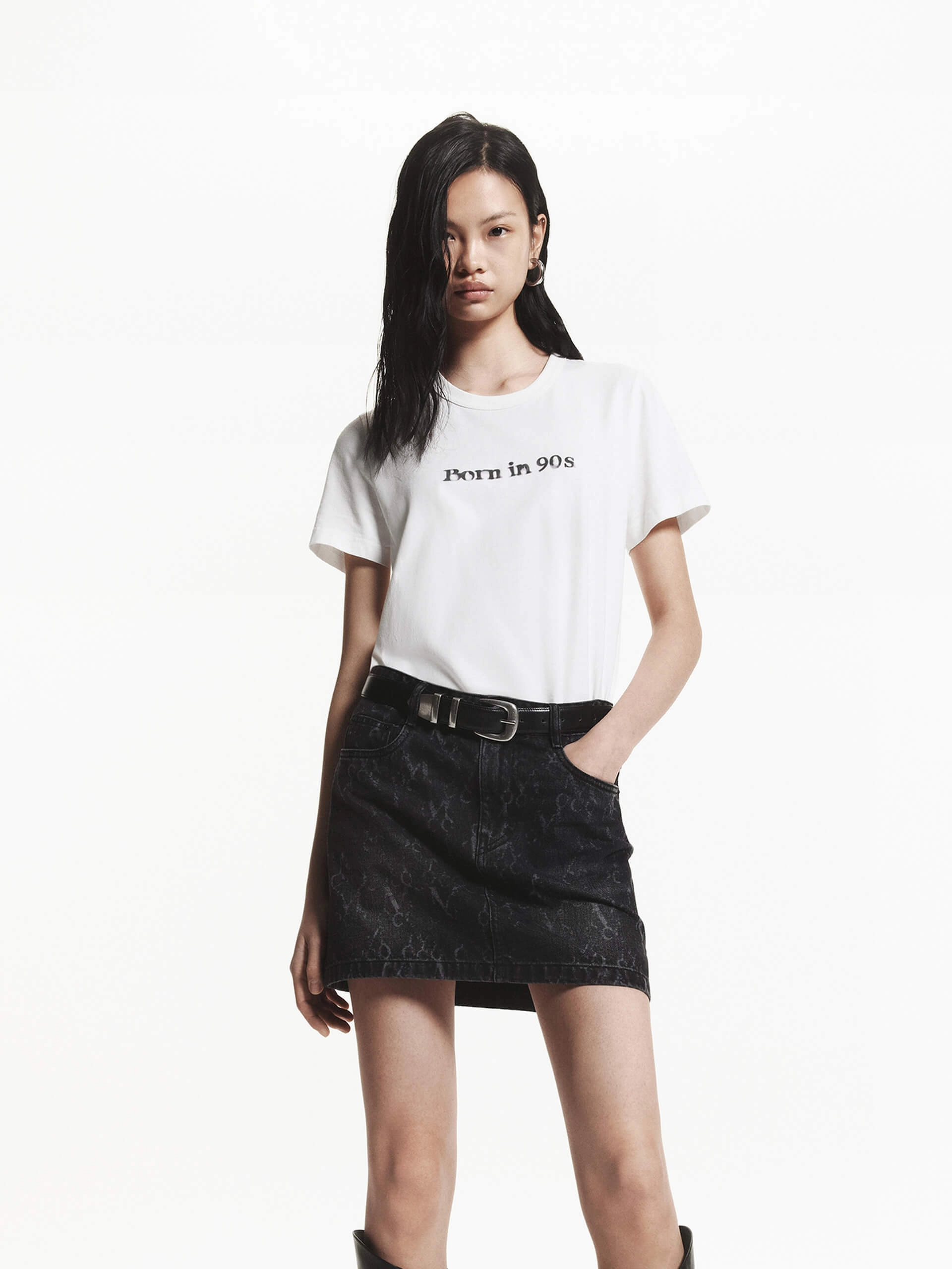 Front Logo Cotton T-shirt Chic Design