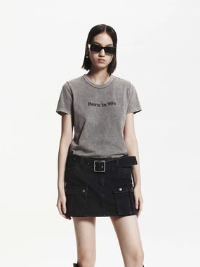 Front Logo Cotton T-shirt back to school