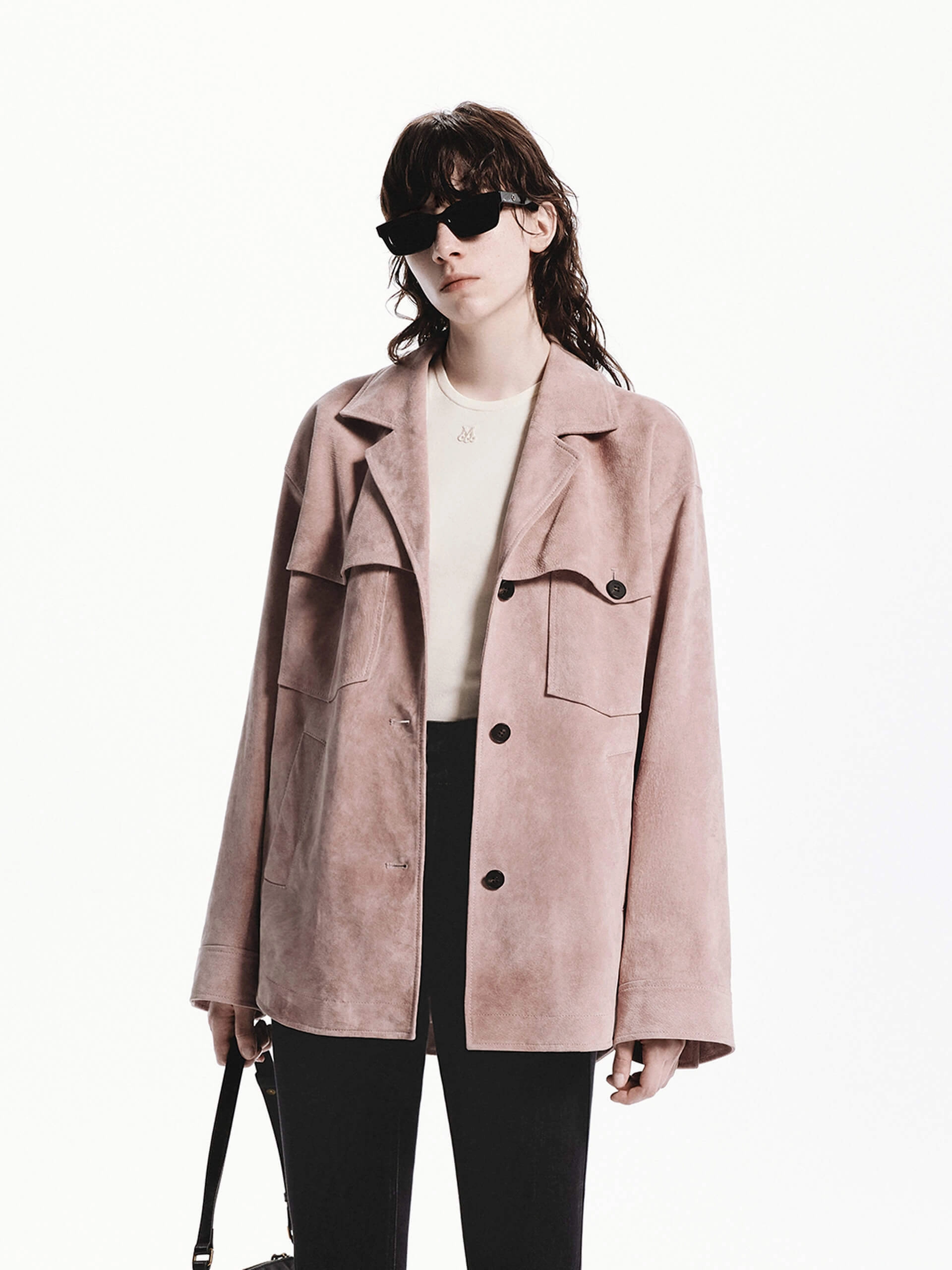 Front Pocket Suede Coat On Duty Layer water proof