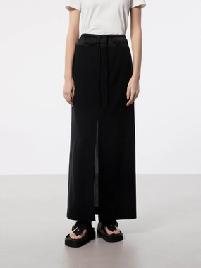 Front Slit Straight Skirt Flexibility Built-In